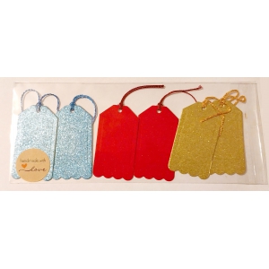 Glitter Gift Tags (6 pack)